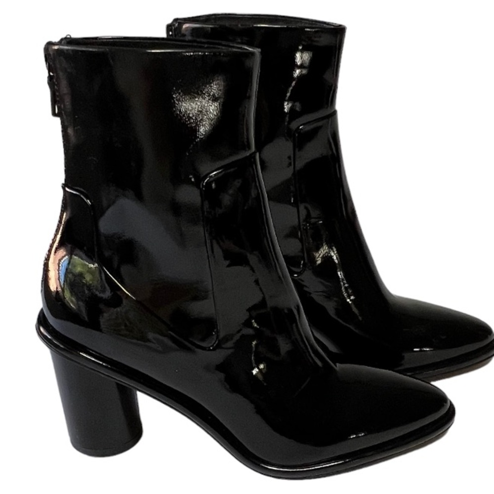 rag & bone Boots Women’s Size 6 Wiley Black Patent Leather Ankle Boots